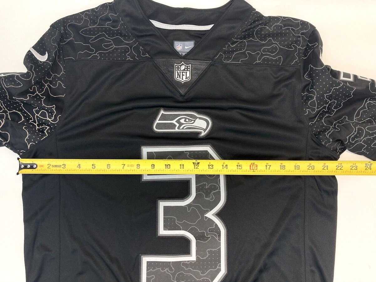 NFL Russell Wilson Seattle Seahawks Black Nike Football Jersey