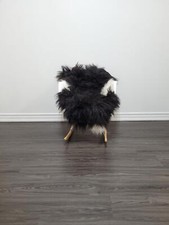 Icelandic sheepskin rug,Sheepskin throw soft silky long wool C365
