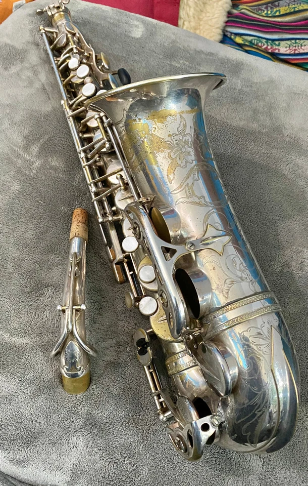 Saxofón alto Selmer Balanced Action plateado 1938 Foto 2 de 4