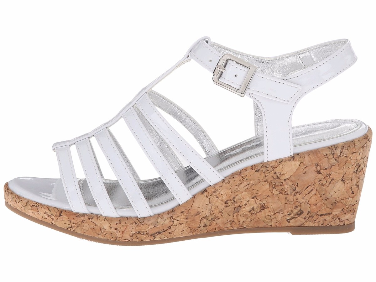 Sandals Girls White Wedge Sandals Florence Youth Girls Size