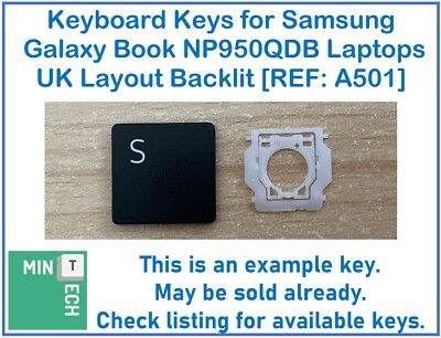 Tastatur Ersatz Tasten für Samsung Galaxy Book NP950QD Laptops UK Hintergrundbeleuchtung
