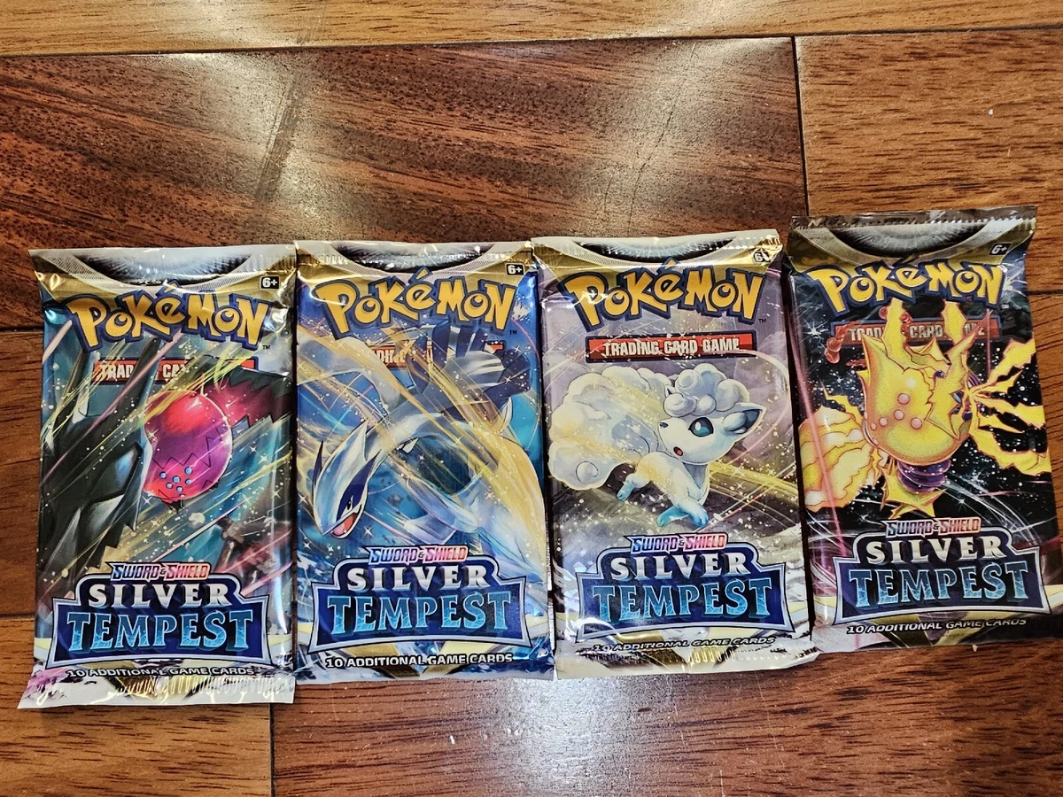 8 Packs Pokemon TCG: Sword & Shield Silver Tempest Booster Pack - 10 Cards : Toys & Games