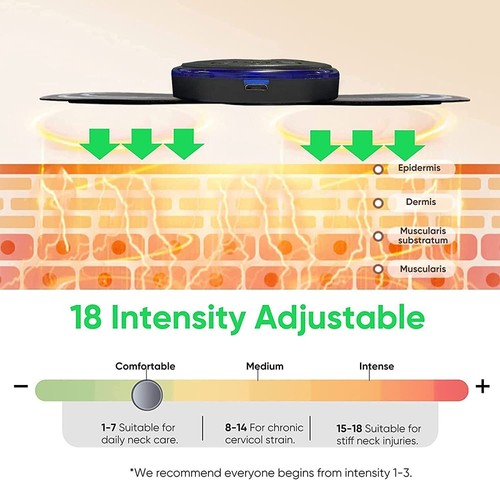 Electric USB Neck Massager Back Full Body Stimulator Pain Relief Device w/Remote - Picture 12 of 18