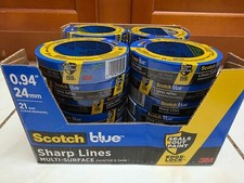 Scotch Blue Sharp Lines Multi-surface Painters Tape 0.94" 24mm x 60yd Case of 24