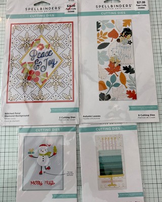 Spellbinders Etched Dies Autumn leaves 9 cutting embossing dies S4-1137 crafts