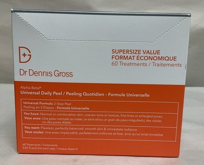 Dr Dennis Gross -Alpha Beta Universal Daily Peel 60 Treatments Exp 3/28-Free S&H