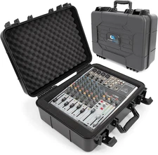 16" Hard Shell Audio Mixer Travel Case – Protective Carry Case Compatible with B