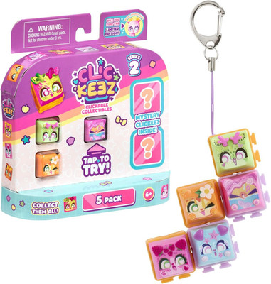 Clickeez Series 2 5-Pack | 5 Collectible Character Keyboard Keys Click and Clack
