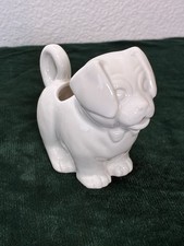 Vintage White Dog Creamer Picture Figurine Japan Child's Tea Set