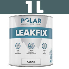Polar Premium Leak Seal Clear PaintInstant Waterproof Roof Sealant & Brush Set