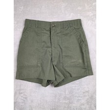 Vintage Military Utility Shorts Women 31 Fit 30 Green OG-507 High Rise Read