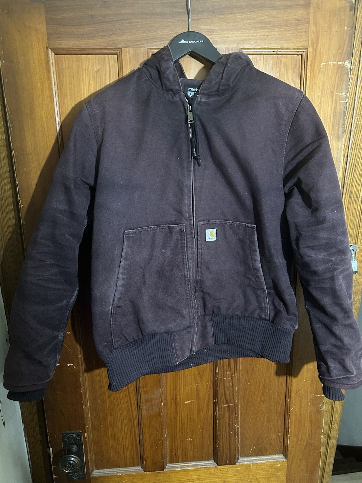 Carhartt J130-W Duck Active Jacket Dark Brown Women’s L Quilted Lined