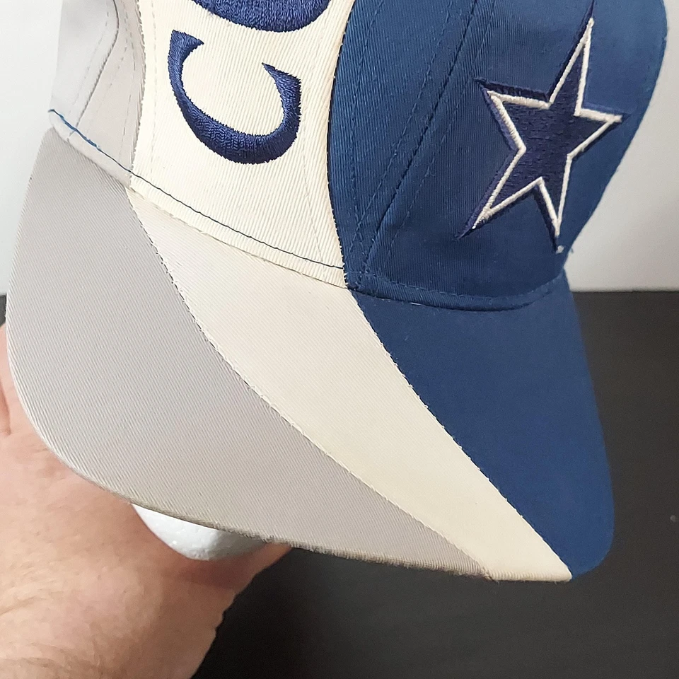 Vintage Dallas Cowboys Hat Cap Snap Back Mens Eastport Swirl NFL Football 90s - Image 4 of 4