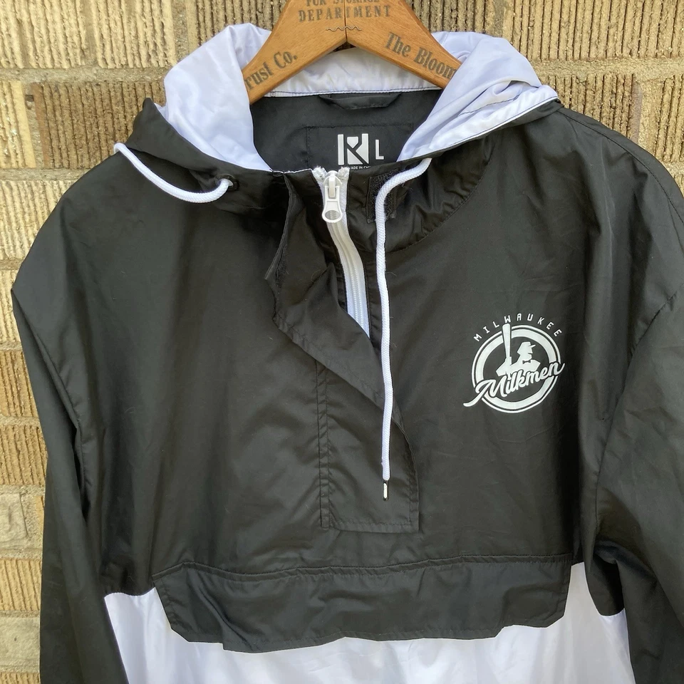 Milwaukee Milkmen Men's Large Windbreaker Light Jacket See Details AA Baseball - Image 4 of 4