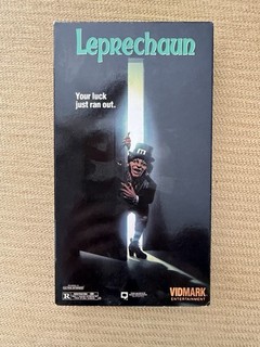 VHS Leprechaun 1992 Vidmark Horror Dark Humor 90s Slasher Jennifer Aniston