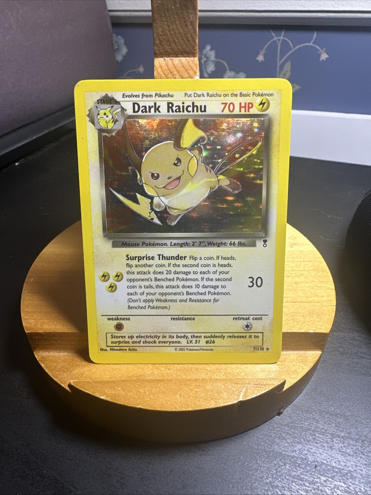 Pokemon TCG Dark Raichu 7/110 Legendary Set Holo LP Rare -c