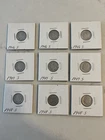 Roosevelt Dimes 1946 1947 1948 San Francisco Silver Lot of 9 Coins