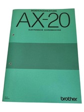 Brother AX-20 Machine à Écrire Électronique Mode d'Emploi
