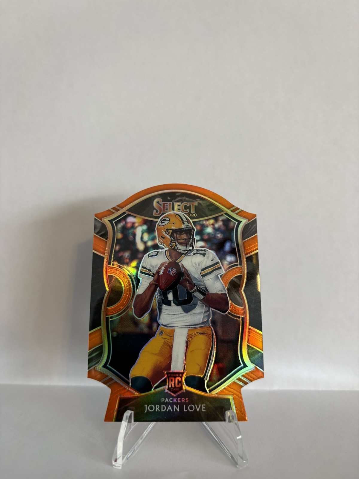2020 Panini Select - Concourse Jordan Love #47 Orange Prizm Die-Cut (RC)