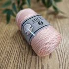 1 X 200g Polyester Cord 3mm Macrame Cord, Crochet Bag, Pinky Peach