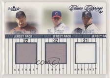 2004 Fleer Classic Clippings Jersey Rack Triple Mark Prior Roger Clemens uk2