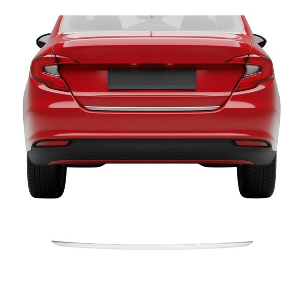 Kofferraumleiste Heckleiste FüR Fiat Tipo 2015-2026 SchräGheck Edelstahl Chrom-image
