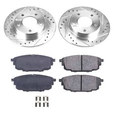 For Mazda Protege5 02-03 Callahan Brake Parts Drilled Slotted Rear Brake Kit