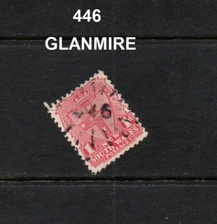 NEW SOUTH WALES _ PO NUMBER 446 'GLANMIRE' postmark ____(938)