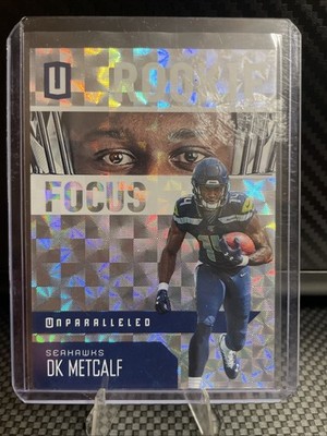 2019 Panini Unparalleled Rookie Focus DK Metcalf /25 Seahawks NFL JERSEY MATCH