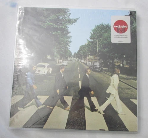 THE BEATLES ABBEY ROAD SEALED w/HYPE EXCLUSIVE BUNDLE T-SHIRT-VINYL LP L45