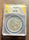 1927-D $1 ANACS AU 55 Peace Silver Dollar