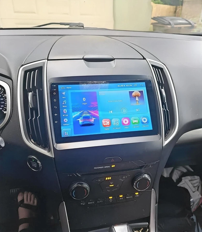 Para Ford Edge 2015-2018 Apple Carplay 9" Android 15.0 Coche Radio Estéreo GPS Navegación Foto 4 de 4