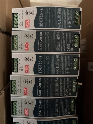 MEANWELL SDR-120-48 - 120 W Single Output Industrial Din Rail Power Supply - NEW