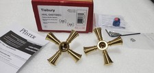 Pfister HHL-049TBBG Tisbury Bathroom Faucet Cross Handles - Brushed Gold 1 PAIR