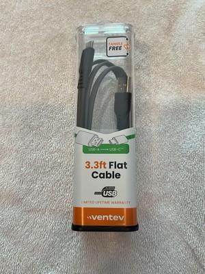 3.3 Flat Cable USB A to USB C 