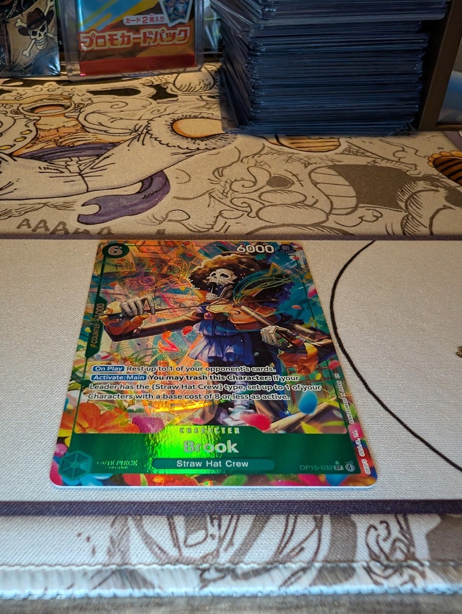 One Piece Brook SR Parallel Rare OP15-032 Alt Art English Straw