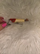 Fred Arbogast Sputterbug With Glitter On It Silver Glitter