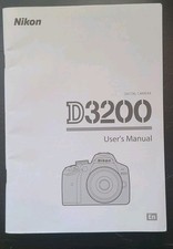 Nikon D3200 User's / Instruction Manual Book