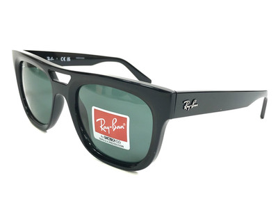 Ray-Ban Sunglasses RB4426 PHIL 6677/71 Polished Black Frames with Green Lenses
