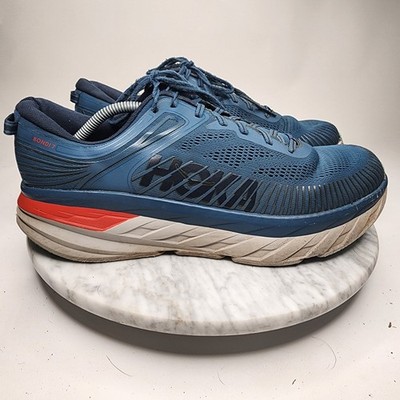 Hoka One One Bondi 7 Blue Gray Running Shoes Men’s Size 10.5 Hoka One One Men main image 2