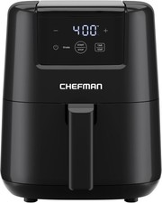 Chefman 2QT Digital Space Saving Compact Air Fryer w/ Nonstick Basket Black