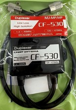 Comet CF-530 Duplexer Diplexer 1.3-90MHz 125-470MHz Conns PL259 So-239