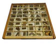 Vintage H.P. Preis Pantograph Font Stencils Hillside 4A 3SR 3/4" (Brass #3)