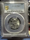 🪙1963 Washington Quarter 25C Proof Silver Gold Shield PCGS PR67 🔥⭐️