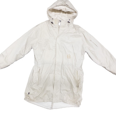 Tommy Jeans Jacket Men s Extra Large White Hooded Fleece Lined Winter Coat