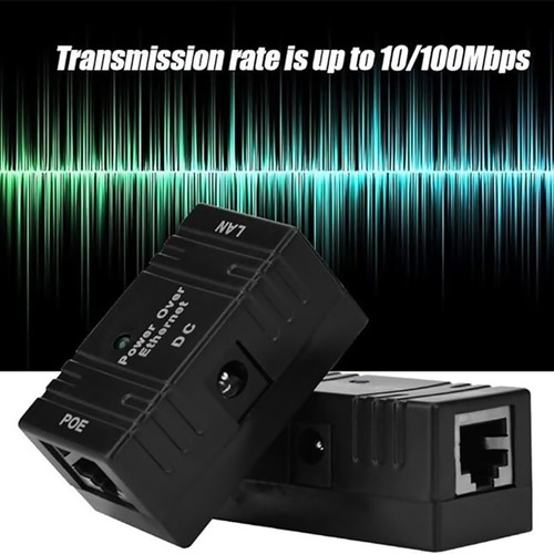 10* Passive RJ-45 POE Injector Splitter Over Ethernet Adapter For LAN Network - Afbeelding 4 van 8