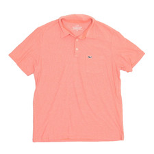 Vineyard Vines Edgartown Men's Regular Size M Polo Shirt Pink Pima Cotton