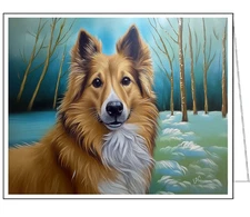 Icelandic Sheepdog Fine Art Notecards - Set of Six