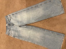 BDG Urban Outfitters Puddle High Rise Wide Leg Jeans Blue 100 Cotton 29x32
