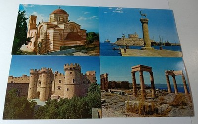 Vintage Postcards From Greece Lot Of 4 (Unposted)